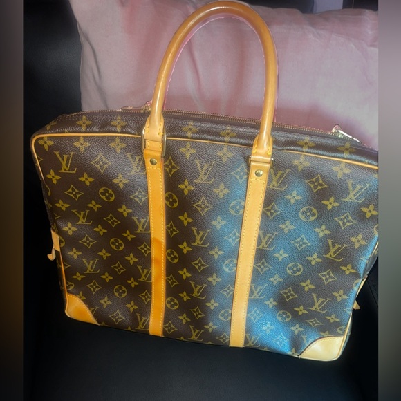 Authentic LOUIS VUITTON Porte Documents Voyage Briefcase Hand Bag Monogram - Picture 4 of 6